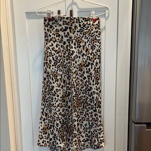 Leopard Print Midi Skirt